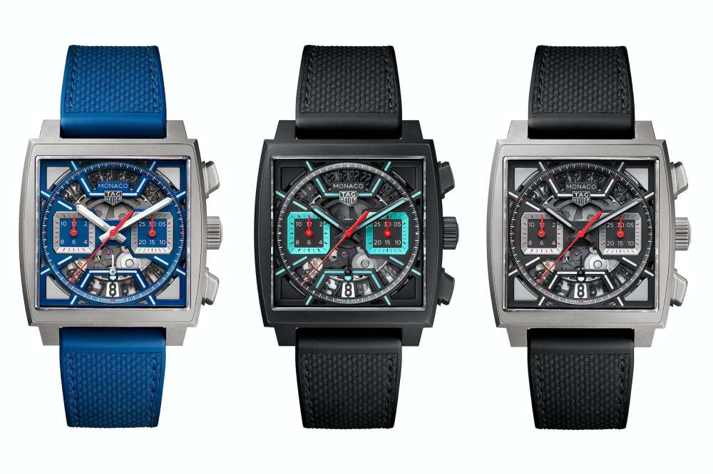 TAG Heuer Revolutionizes the Monaco Collection with Three New Skeleton Dial Watches