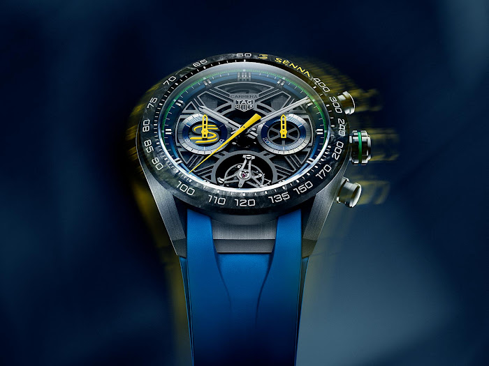 TAG Heuer Honors Ayrton Senna’s Legacy With The Carrera Chronograph Tourbillon x Senna